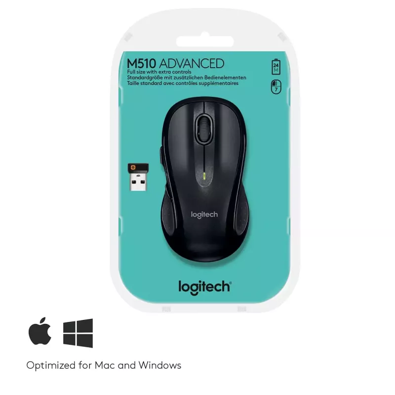Ratón Logitech M510 RF inalámbrico