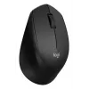 Logitech M330 SILENT PLUS — Ratón inalámbrico, para diestros, 1000 DPI, 3 botones, rueda de desplazamiento, negro, a pilas