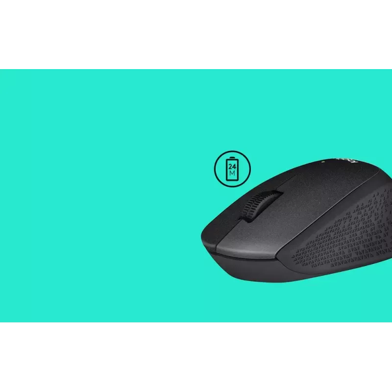 Logitech M330 SILENT PLUS — Ratón inalámbrico, para diestros, 1000 DPI, 3 botones, rueda de desplazamiento, negro, a pilas