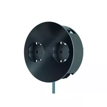 Distribuidor de corriente Bachmann Twist 2 m 2 tomas AC interior negro