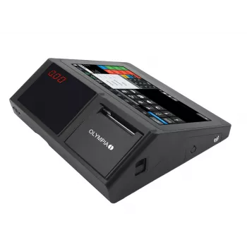 Caja registradora Olympia T110 impresora térmica directa, 100000 PLUs, pantalla LED (10,1 pulgadas)