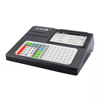Sistema de caja Olympia K200 PLUS — impresora térmica directa, 10.000 PLU, indicador LED