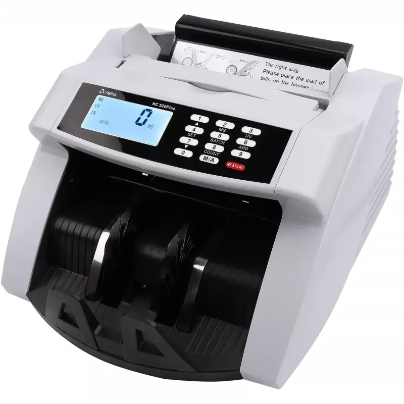 Olympia NC 520 Plus contador y verificador de billetes, blanco