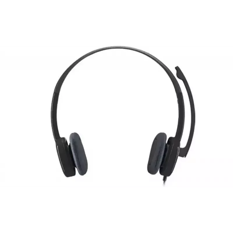Logitech H151 auriculares estéreo con micrófono con cancelación de ruido, con cable, negro