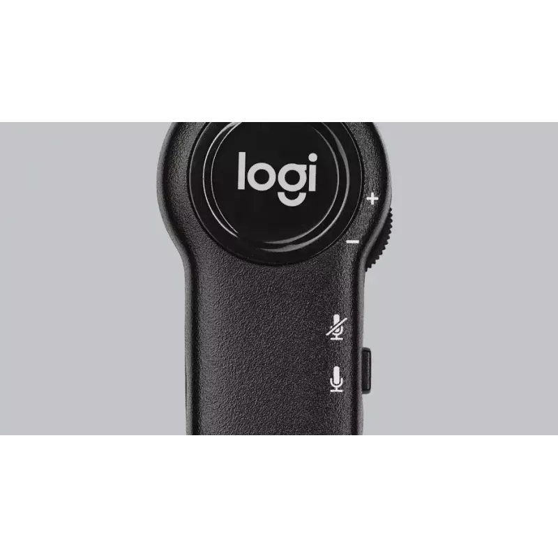 Logitech H151 auriculares estéreo con micrófono con cancelación de ruido, con cable, negro