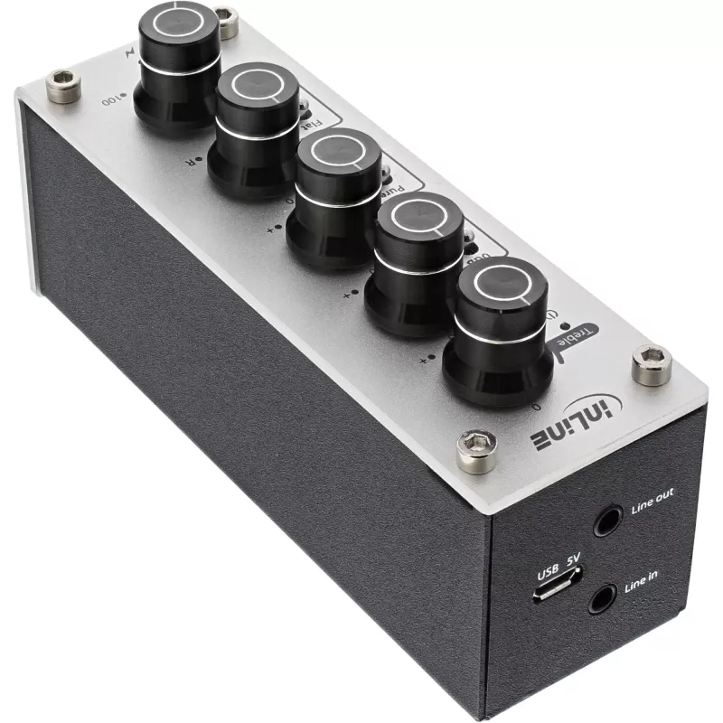 InLine AmpEQ móvil, Tri-Tone Hi-Res AUDIO preamplificador y amplificador para auriculares, 3,5 mm estéreo