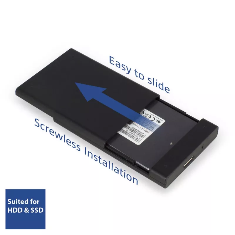 Carcasa HDD/SSD ACT para disco SATA de 2,5