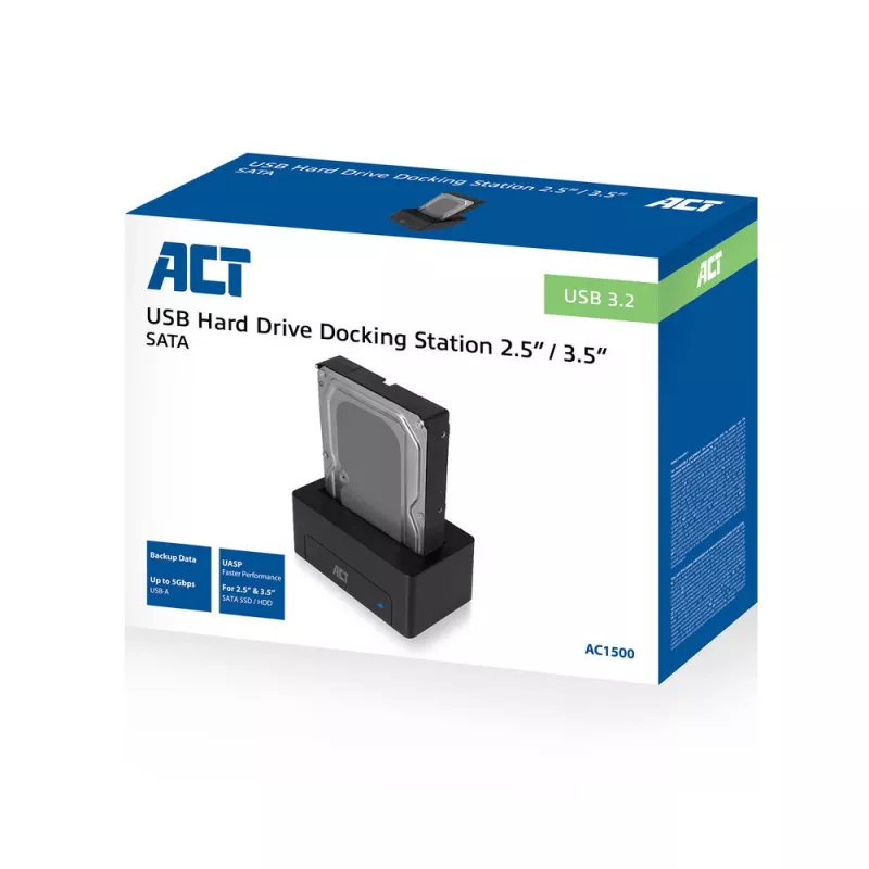 Docking station para HDD/SSD SATA de 2,5