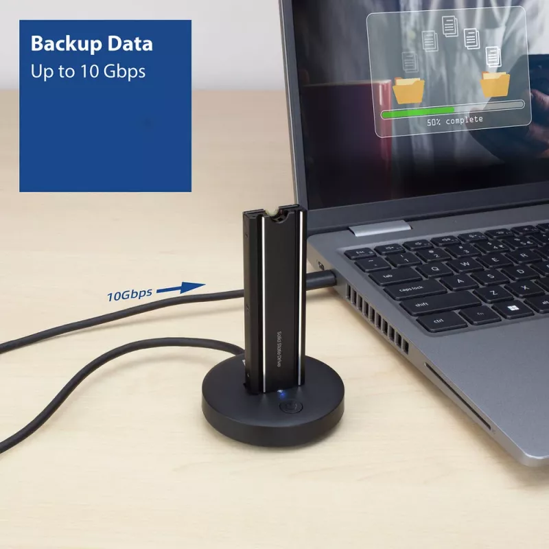 Docking station para SSD M.2 NVMe/PCIe ACT USB-C 3.2 Gen2 negro