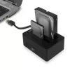 Docking station doble para HDD/SSD SATA de 2,5