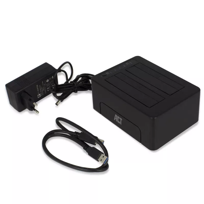 Docking station doble para HDD/SSD SATA de 2,5