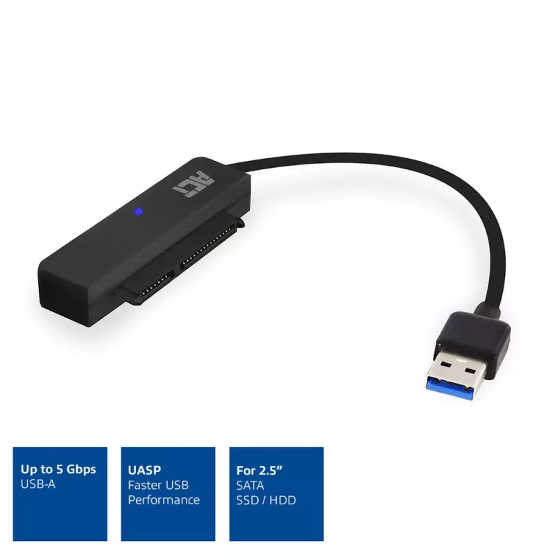 Cable adaptador USB ACT para HDD/SSD SATA de 2,5