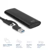 Carcasa SSD ACT AC1615 USB-C M.2 NVMe PCIe 10 Gbit/s negro