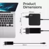 Fuente de alimentación para portátil USB-C ACT 65W con perfiles Power Delivery, 2 metros