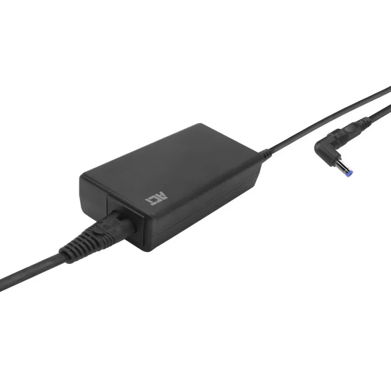 Cargador slim para portátil ACT AC2055 de 65 W, para portátiles de hasta 15,6 pulgadas, 8 puntas, 3 m, negro