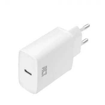 Adaptador de carga USB-C compacto ACT 20W carga rápida interior universal blanco