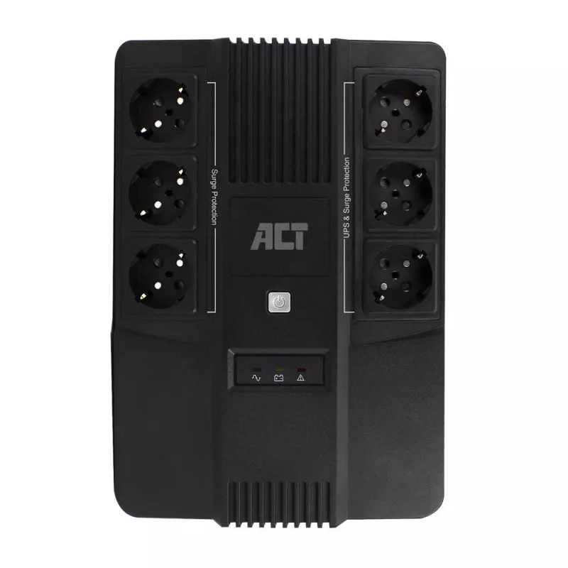 SAI Line Interactive ACT 600 VA - con tomas de contacto de protección