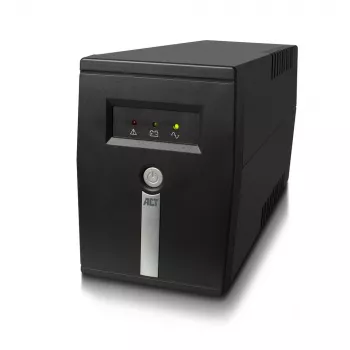 SAI Line Interactive ACT 600 VA – 360 W con AVR, line-interactive, 0,6 kVA, 360 W, 240 V, sobrecarga, descarga profunda, sobrecarga, cortocircuito, conector C13, tipo F