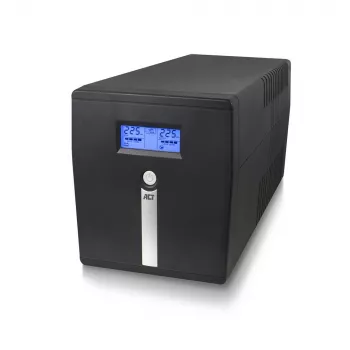 SAI Line Interactive ACT 1000VA - 600W con AVR, pantalla LCD