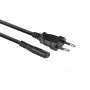 Cable de alimentación ACT enchufe euro - conector C7 negro 1,5 m