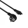 Cable de alimentación ACT enchufe CEE7/7 (acodado) - C5 negro 2 m