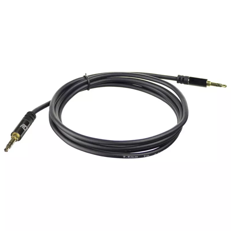 Cable de conexión de audio estéreo de alta calidad ACT 1,5 m jack 3,5 mm macho – macho