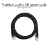 ACT Black cable de red U/UTP CAT6 de 2,0 m con conectores RJ45