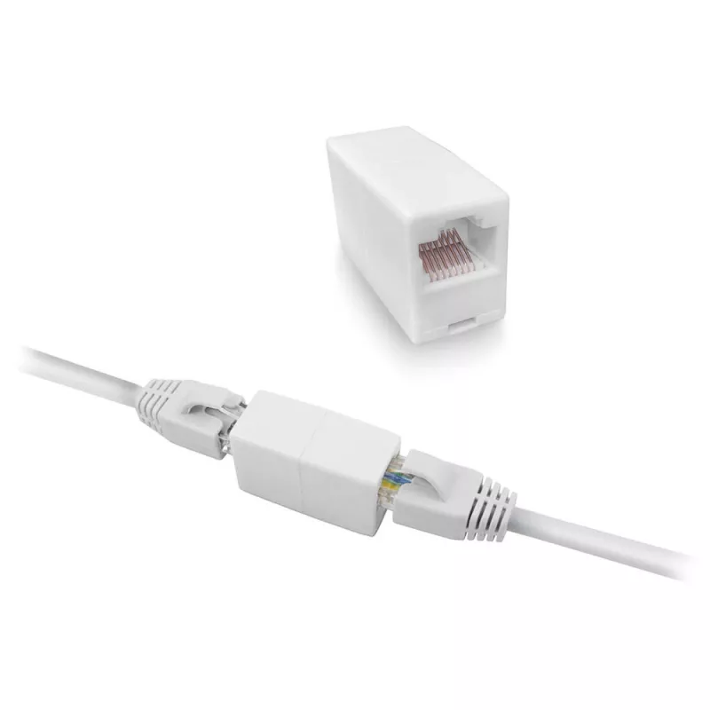 Acoplador modular RJ-45 ACT AC4105 blanco, conexión 1 RJ-45, conexión 2 RJ-45
