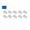 Conector modular CAT5E RJ-45 ACT AC4110 macho plateado transparente, 10 uds.