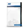 Conector modular CAT5E RJ-45 ACT AC4110 macho plateado transparente, 10 uds.