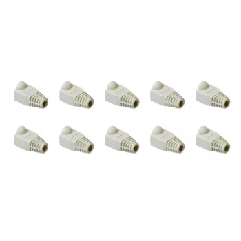 Pasacables UTP ACT, RJ45, pasacables, gris, RJ45, 10 unidades