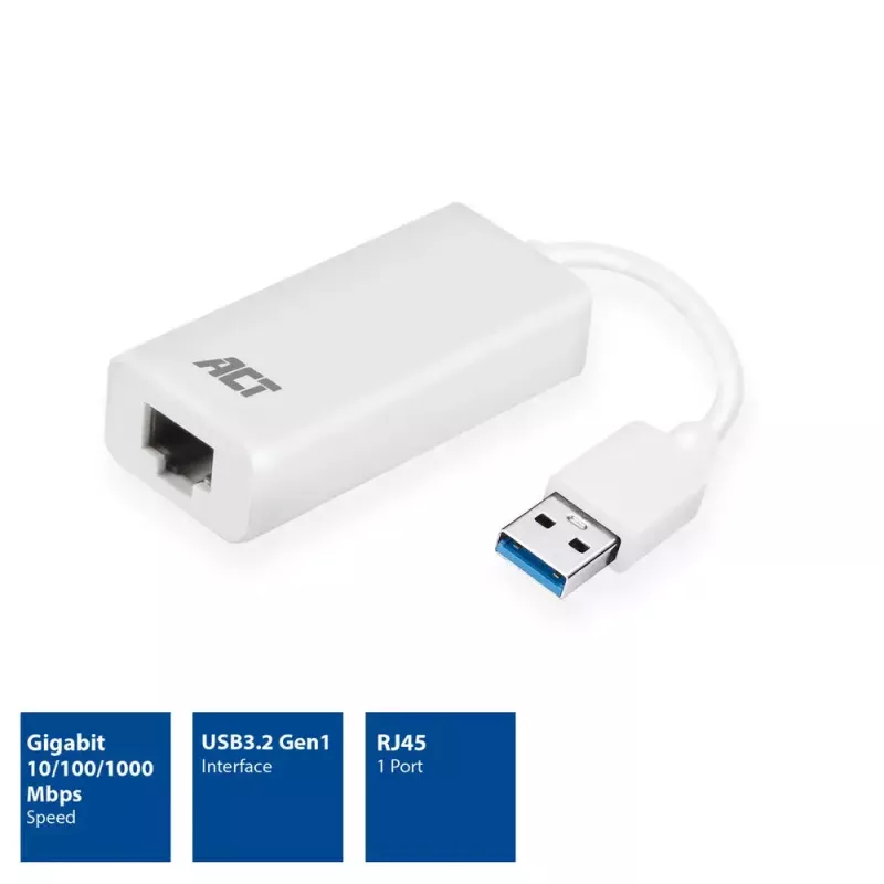 Tarjeta de red ACT AC4410 Ethernet 1000 Mbit/s por cable USB