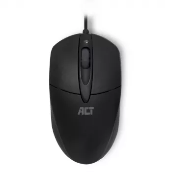 Ratón óptico con cable ACT 1000 DPI, USB