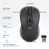 ACT AC5105 ratón inalámbrico ambidiestro, negro