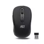 ACT AC5125 ratón inalámbrico, ambidiestro, 1600 DPI, negro