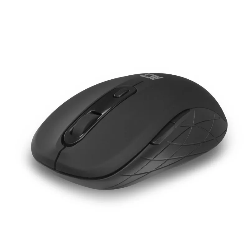 ACT AC5125 ratón inalámbrico, ambidiestro, 1600 DPI, negro