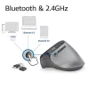 Ratón ergonómico inalámbrico ACT con Bluetooth y USB-C/USB-A