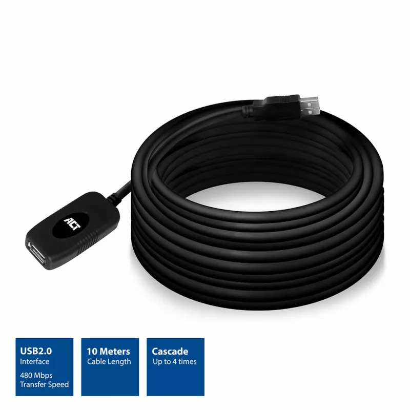 Amplificador USB 2.0 ACT AC6010 de 10 metros