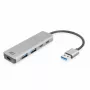 Hub USB ACT AC6125 3.2 Gen 1 Type-A 5000 Mbit/s gris