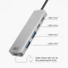 Hub USB ACT AC6125 3.2 Gen 1 Type-A 5000 Mbit/s gris