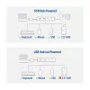 Hub USB ACT AC6125 3.2 Gen 1 Type-A 5000 Mbit/s gris
