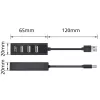 Hub USB ACT AC6205 2.0 480 Mbit/s negro 0,12 m