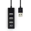 Hub USB ACT AC6205 2.0 480 Mbit/s negro 0,12 m
