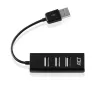 Hub USB ACT AC6205 2.0 480 Mbit/s negro 0,12 m