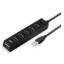Hub USB ACT AC6215 480 Mbit/s negro