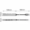 Hub USB 2.0 ACT AC6225 480 Mbit/s gris aluminio