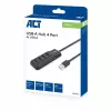 Hub de interfaces ACT AC6320 USB 3.2 Gen 1 (3.1 Gen 1) Type-A 5000 Mbit/s negro