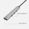 Hub USB ACT AC6425 Type-C 5000 Mbit/s aluminio gris