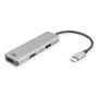 Adaptador multipuerto USB-C 4K ACT para 2 monitores HDMI, puerto de datos USB-A