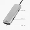 Adaptador multipuerto USB-C 4K ACT para 2 monitores HDMI, puerto de datos USB-A